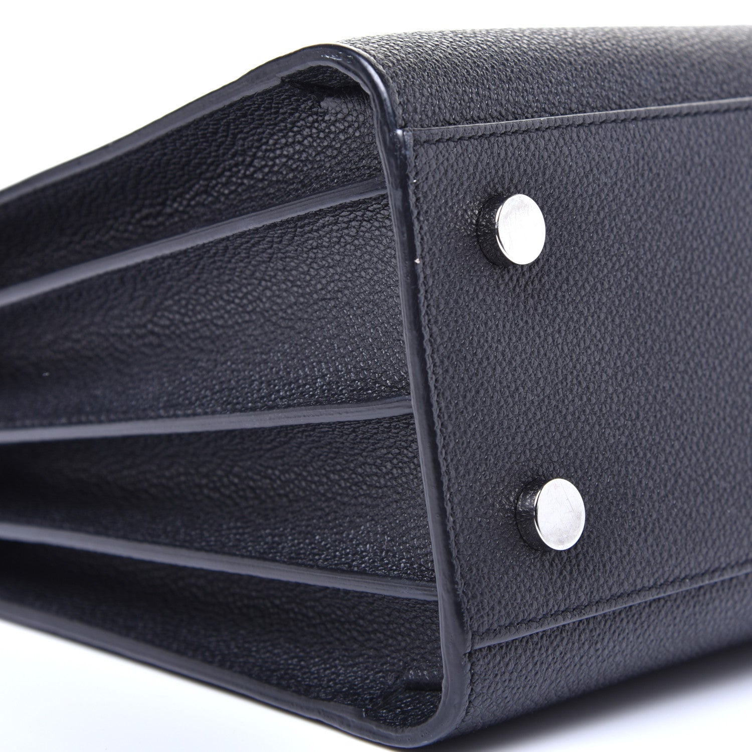 Saint Laurent Grained Calfskin Baby Sac De Jour Black 7 of 8
