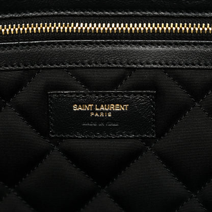 Saint Laurent Calfskin Quilted ES Giant Travel Bag Black 6 of 10
