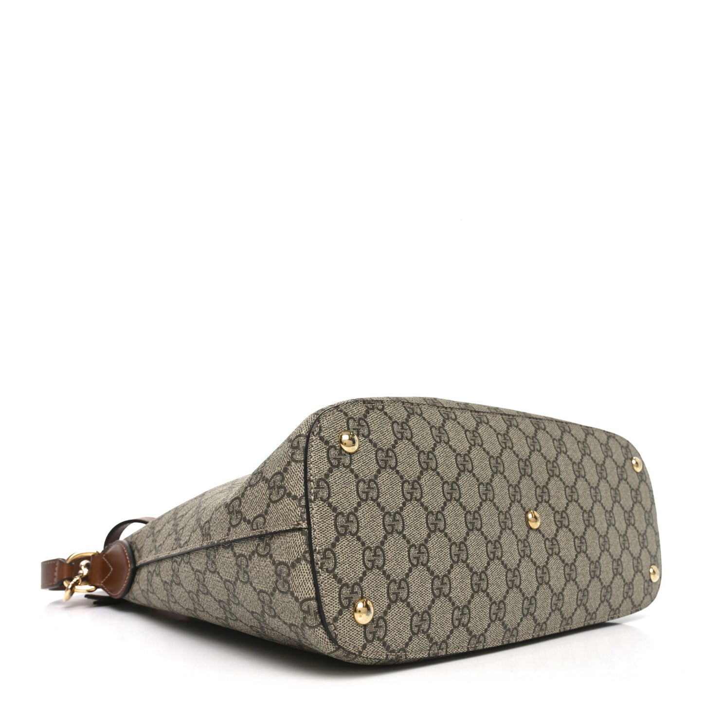 GG Supreme Monogram Linea A Hobo Brown