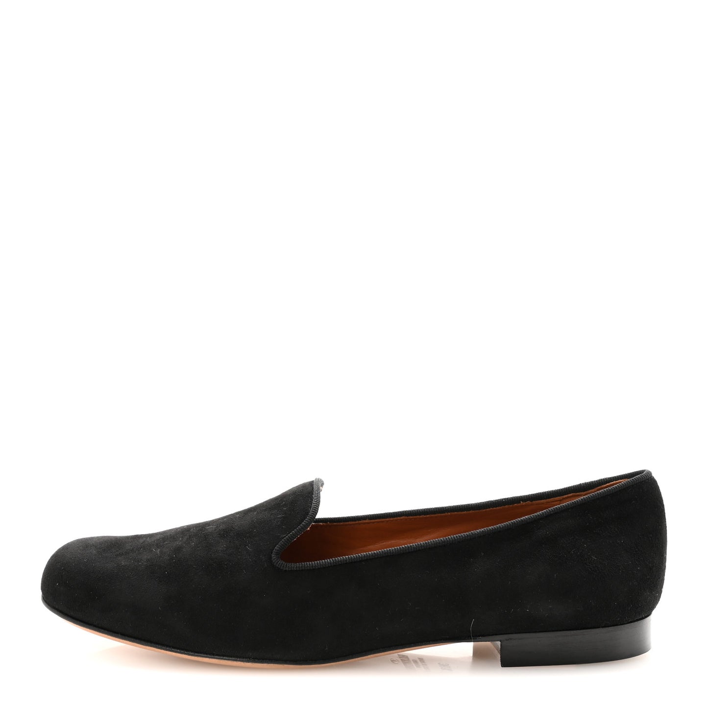 Suede Slipper Flats 36.5 Black