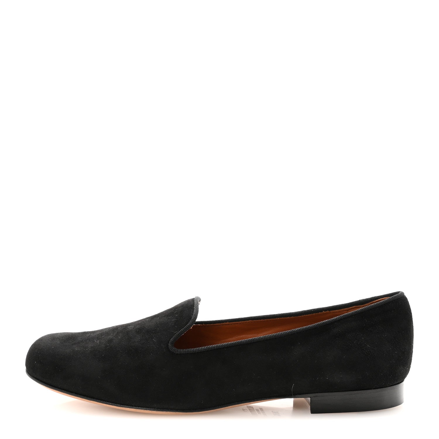 Valentino Garavani Suede Slipper Flats 36.5 Black 1 of 10