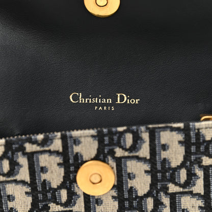 Christian Dior Oblique Saddle Belt Bag Blue 5 of 10
