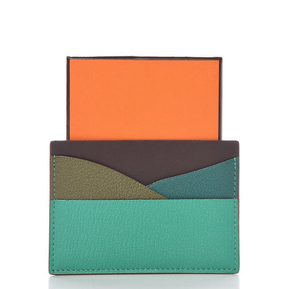 Hermes Chevre Mysore Epsom Landscape Petit H Card Case 7 of 7
