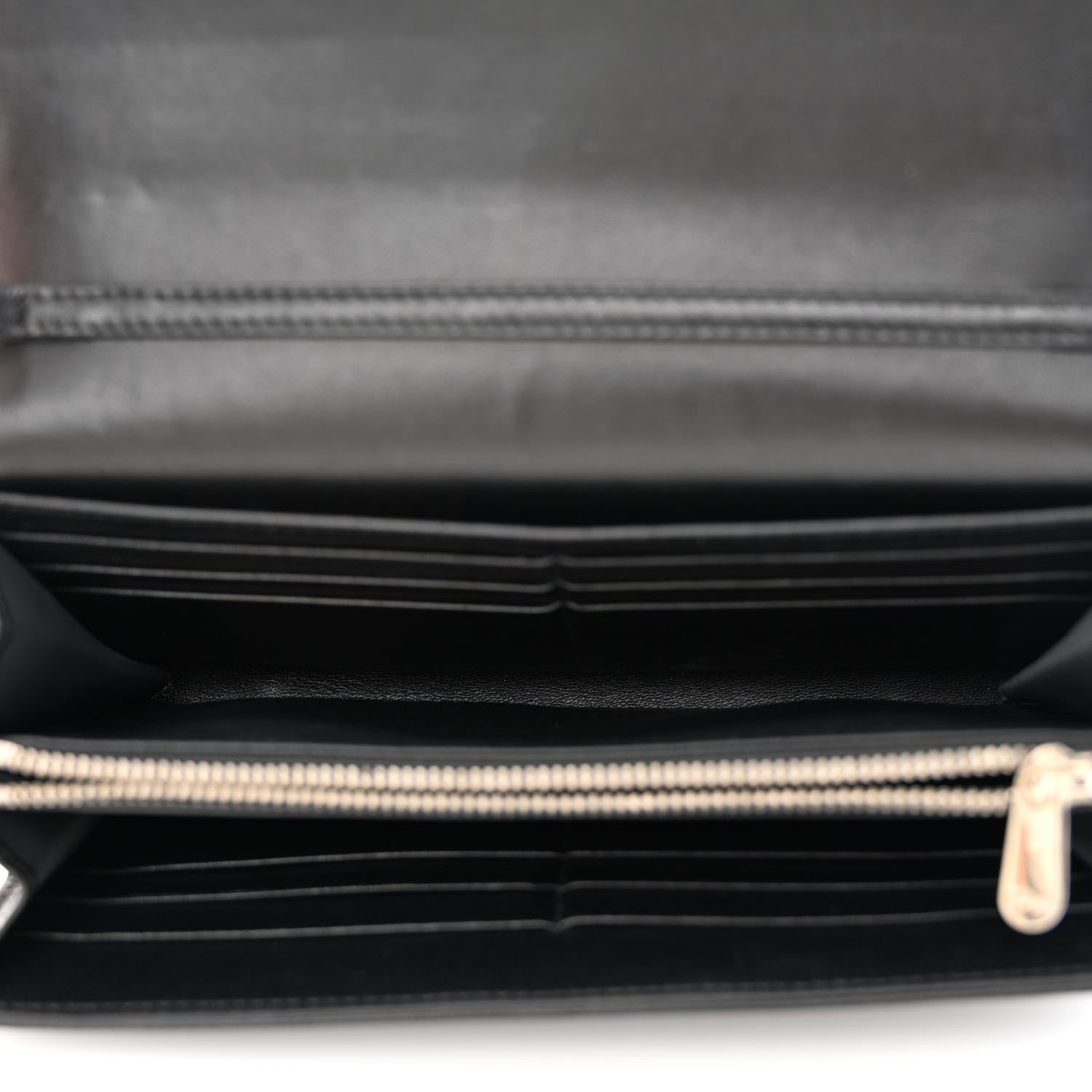 Christian Dior Grained Calfskin Diorama Wallet on Chain Pouch Black 5 of 10