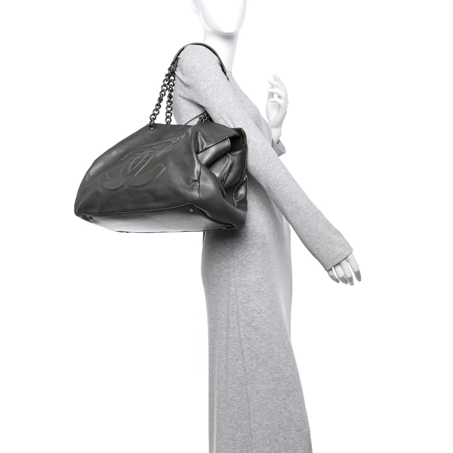 Chanel Caviar 31 Large Tote Dark Grey 2 of 11