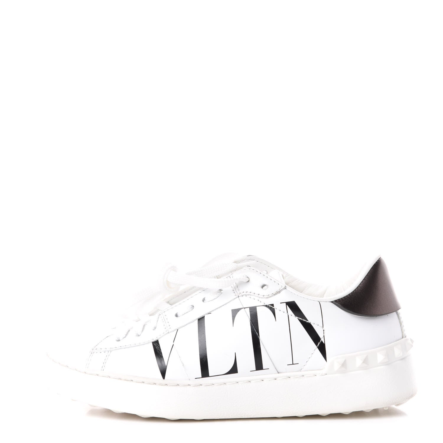 Valentino Garavani Calfskin VLTN Rockstud Open Sneakers 36.5 White 1 of 11