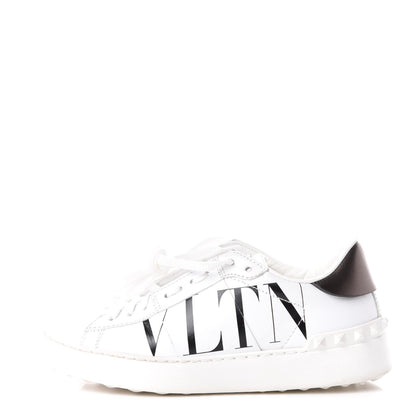 Valentino Garavani Calfskin VLTN Rockstud Open Sneakers 36.5 White 1 of 11