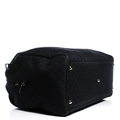Gucci Denim Monogram Large Duffle Black 4 of 7