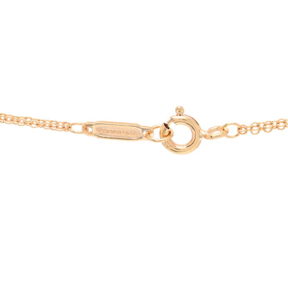 Tiffany 18K Rose Gold Infinity Double Chain Pendant Necklace 4 of 5