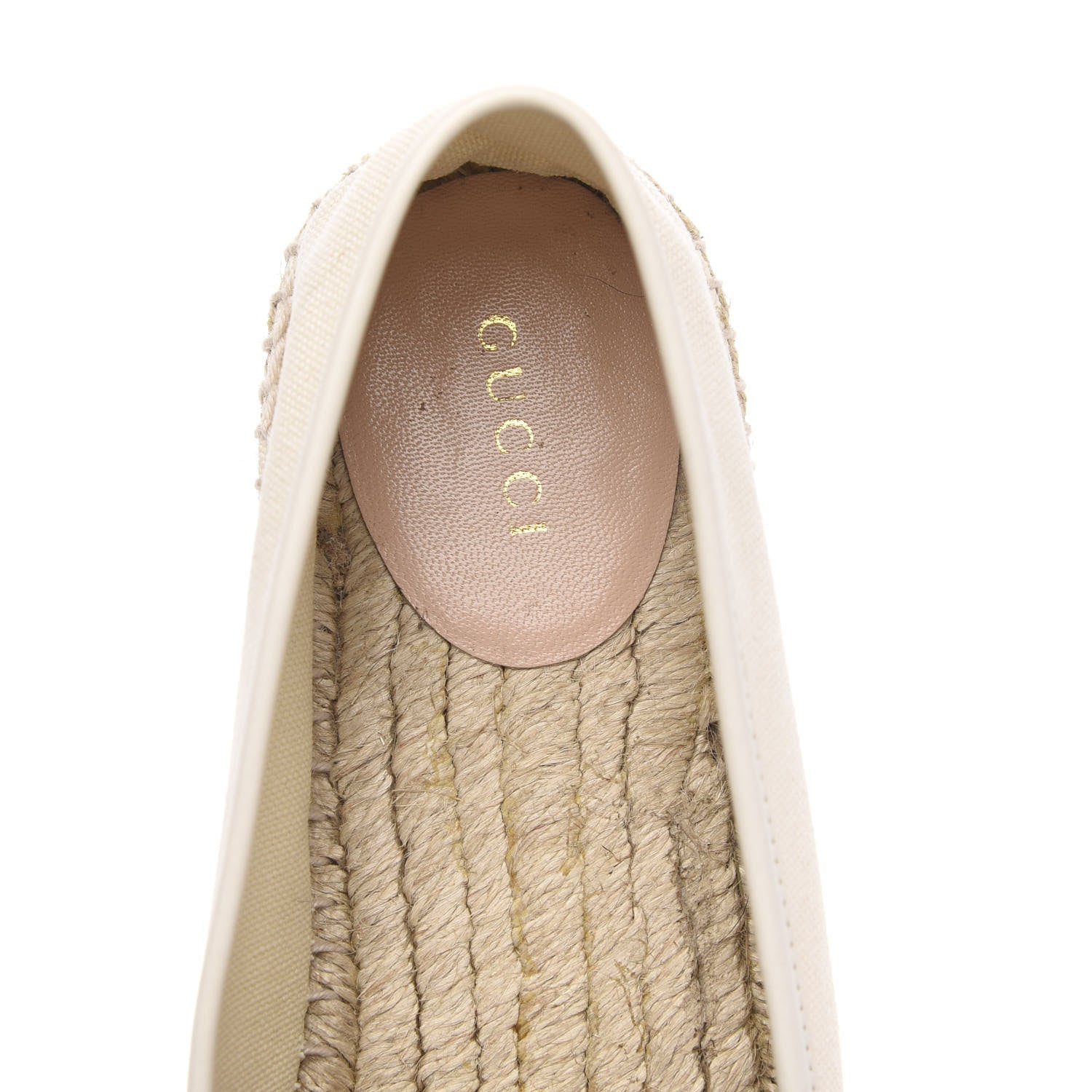 Gucci Canvas Logo Espadrilles 39 Greggio White 6 of 9
