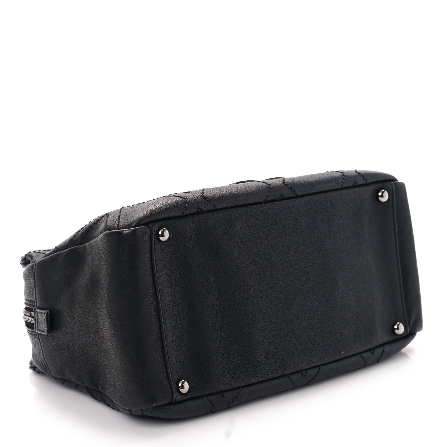 Chanel Calfskin Small Diamond Stitch Tote Black 4 of 9