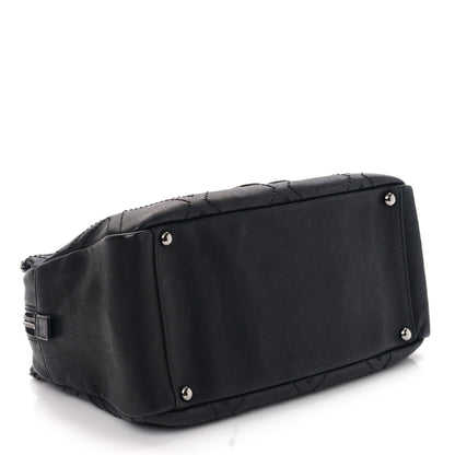 Chanel Calfskin Small Diamond Stitch Tote Black 4 of 9