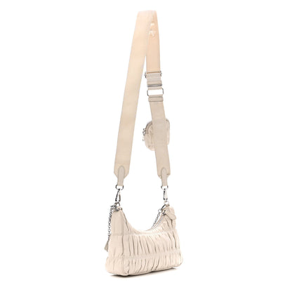 Prada Nappa Gaufre Re-Edition 2005 Shoulder Bag Talco 3 of 13