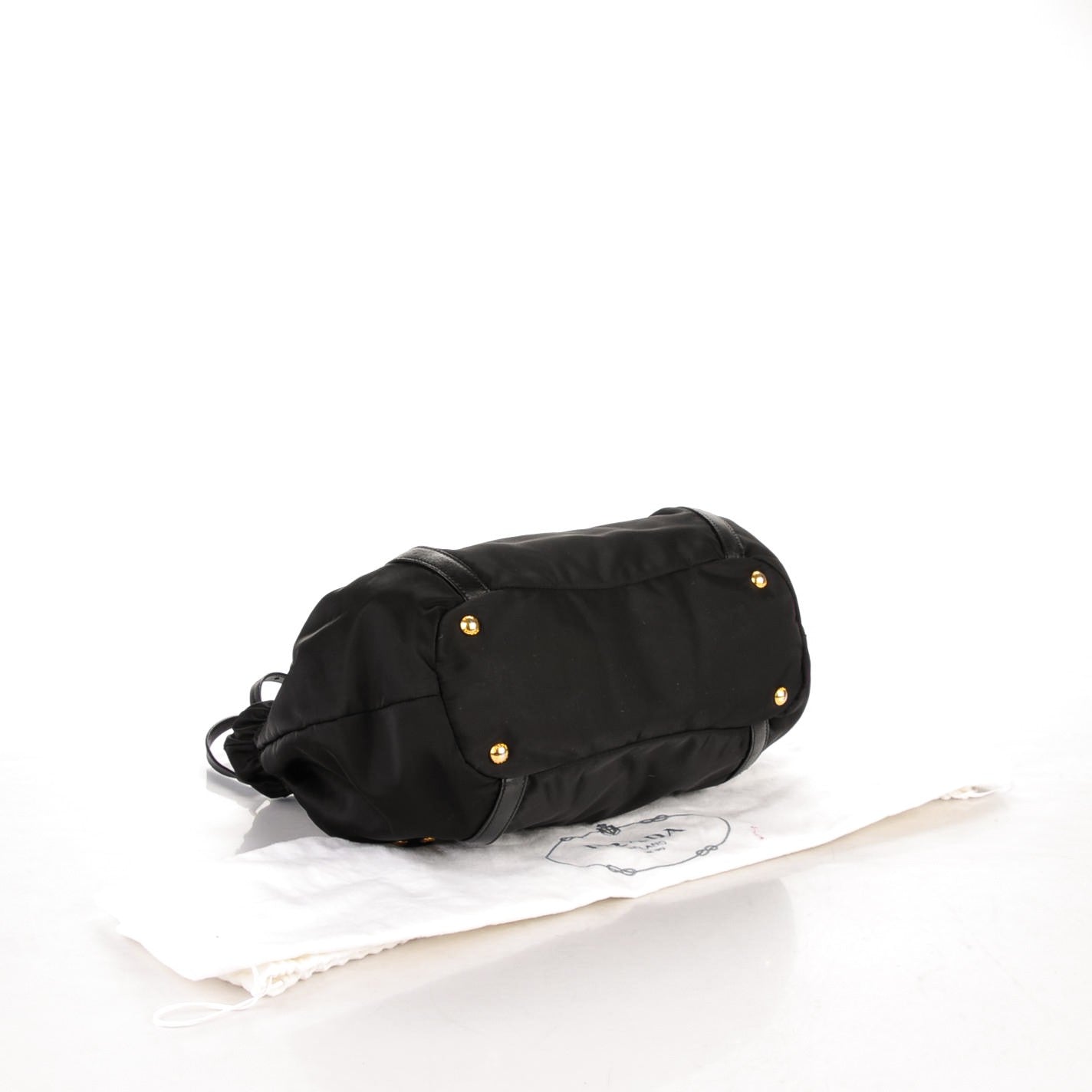Prada Tessuto Nylon Logo Tote Nero Black 4 of 9