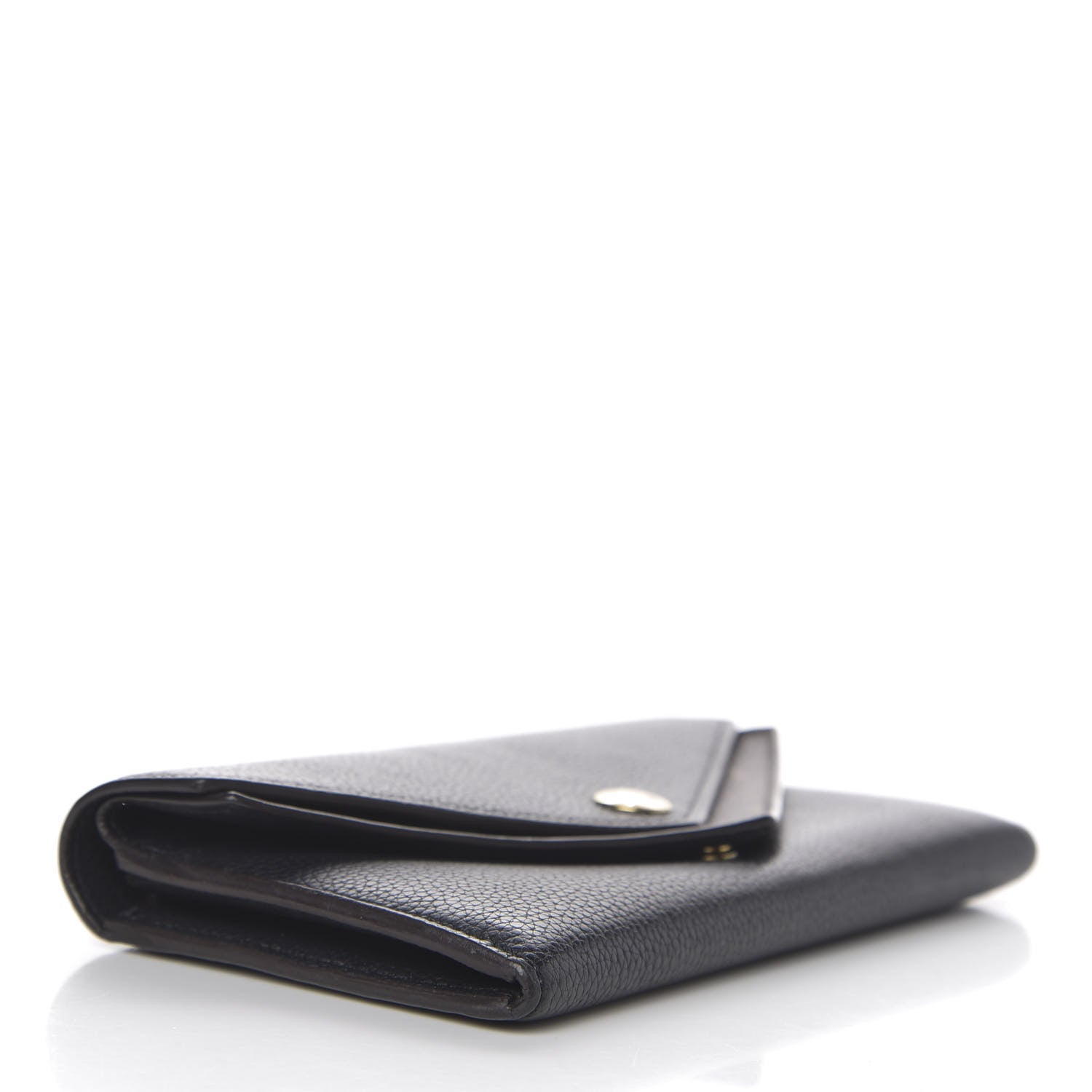 Louis Vuitton Calfskin Double V Wallet Black 3 of 6