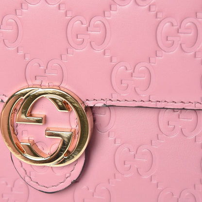 Gucci Guccissima Icon Chain Wallet Carmine Rose 8 of 11