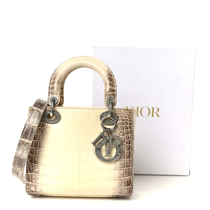 Christian Dior Niloticus Crocodile Himalaya Crystal Small Lady Dior White 11 of 11
