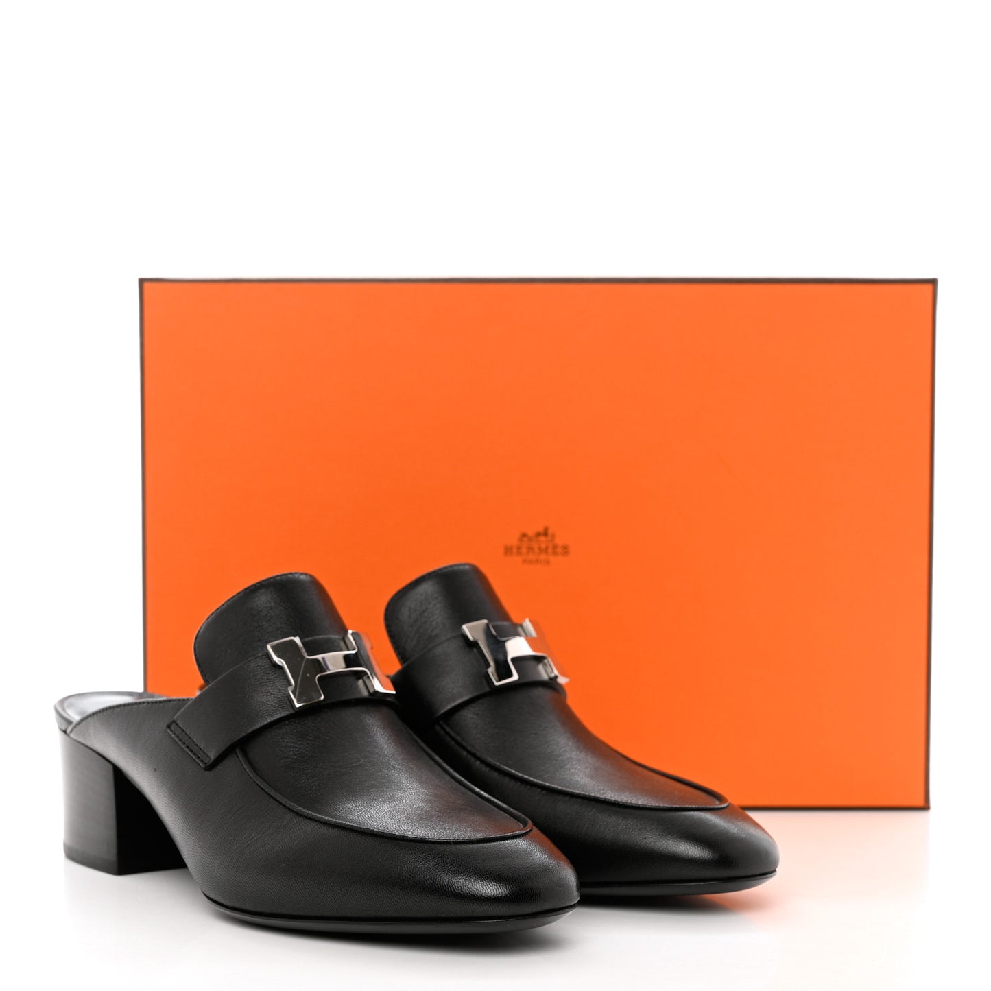 Goatskin Paradis Mules 37 Black