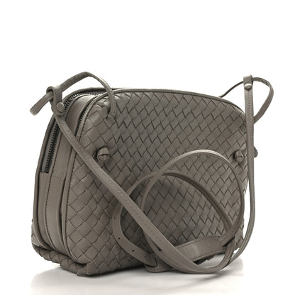 Bottega Veneta Nappa Intrecciato Nodini Crossbody Messenger Light Grey 2 of 8