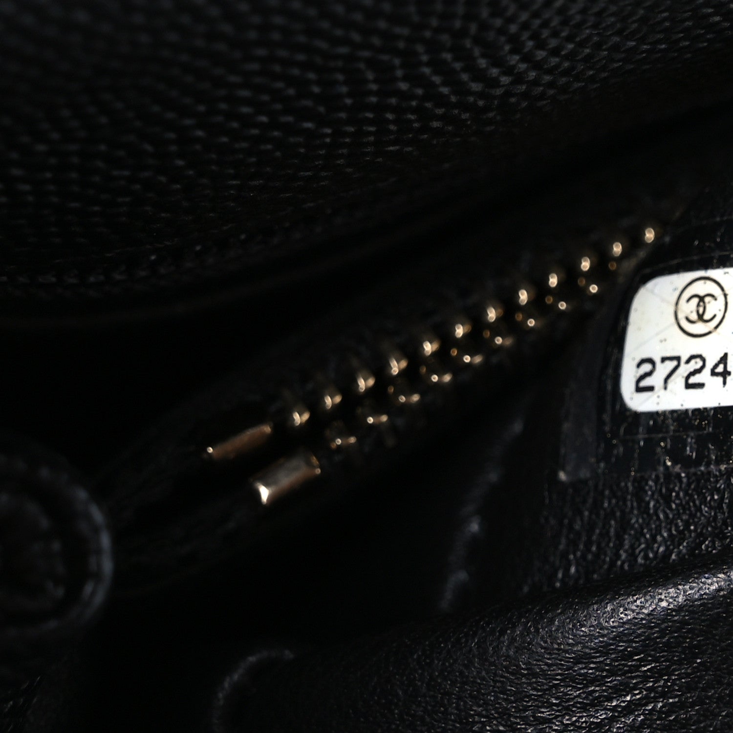 Chanel Caviar Lizard Quilted Small Coco Handle Flap Black 8 of 11