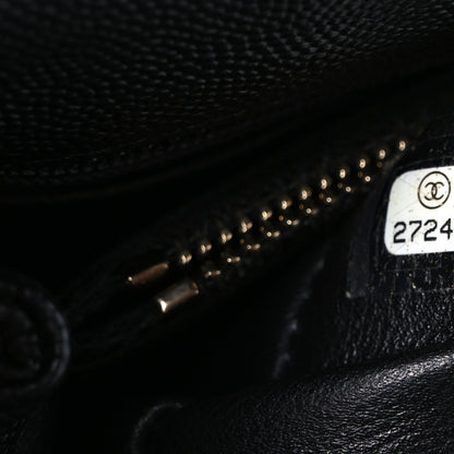 Chanel Caviar Lizard Quilted Small Coco Handle Flap Black 8 of 11