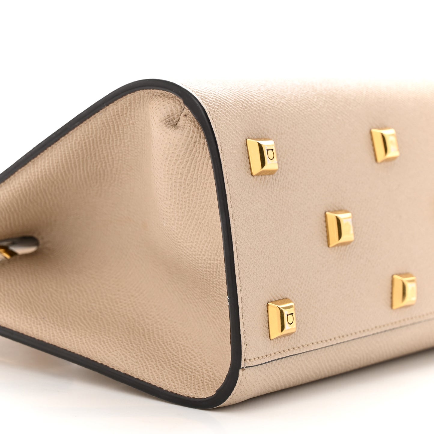 Calfskin Small The Studio Box Bag Daino