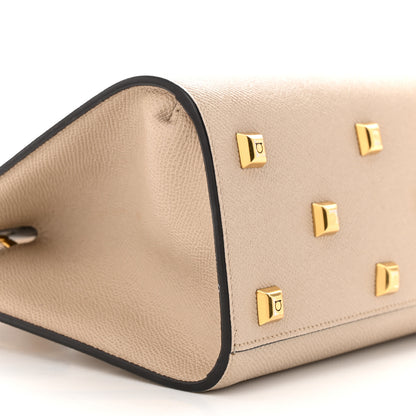 Salvatore Ferragamo Calfskin Small The Studio Box Bag Daino 9 of 20