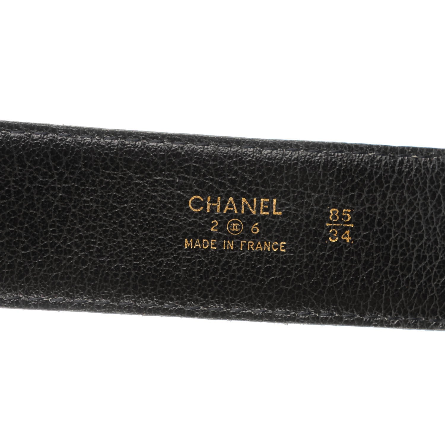 Chanel Lambskin CC Medallion Belt 85 34 Black 4 of 6
