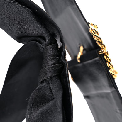 Chanel Satin Bow Belt 75 30 Black 7 of 7