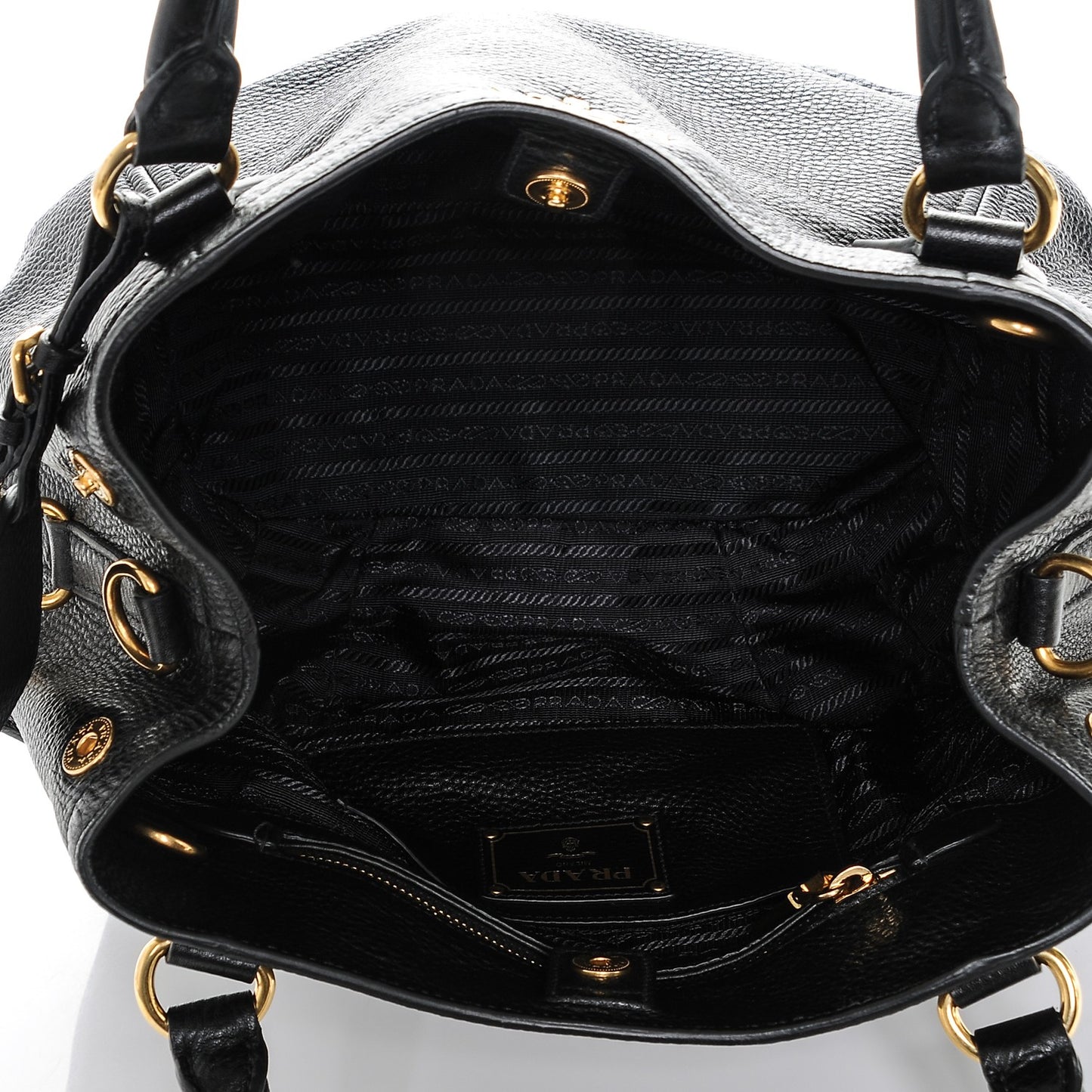 Vitello Daino Tote Nero Black