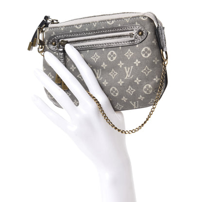 Louis Vuitton Monogram Idylle Mini Pochette Accessories Platine 2 of 7