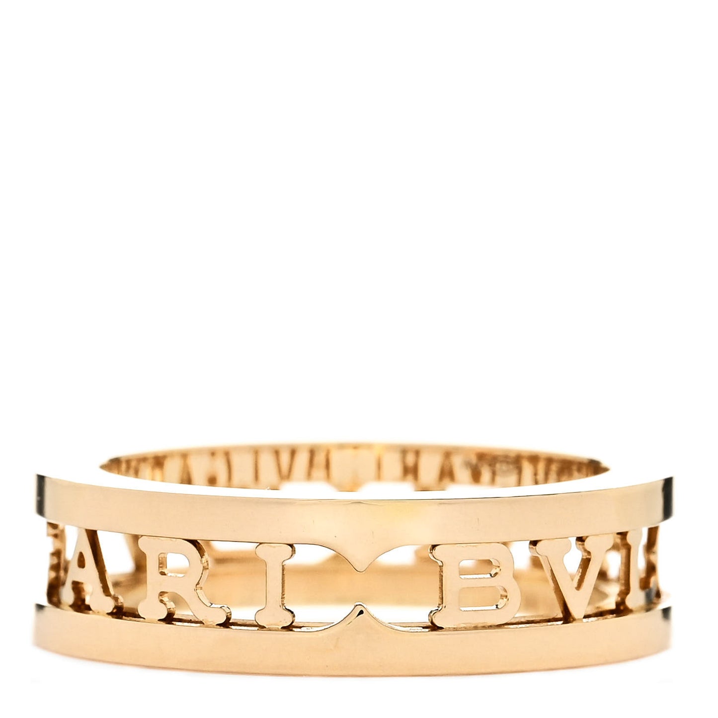 18K Yellow Gold B.Zero1 One-Band Logo Ring 52 6