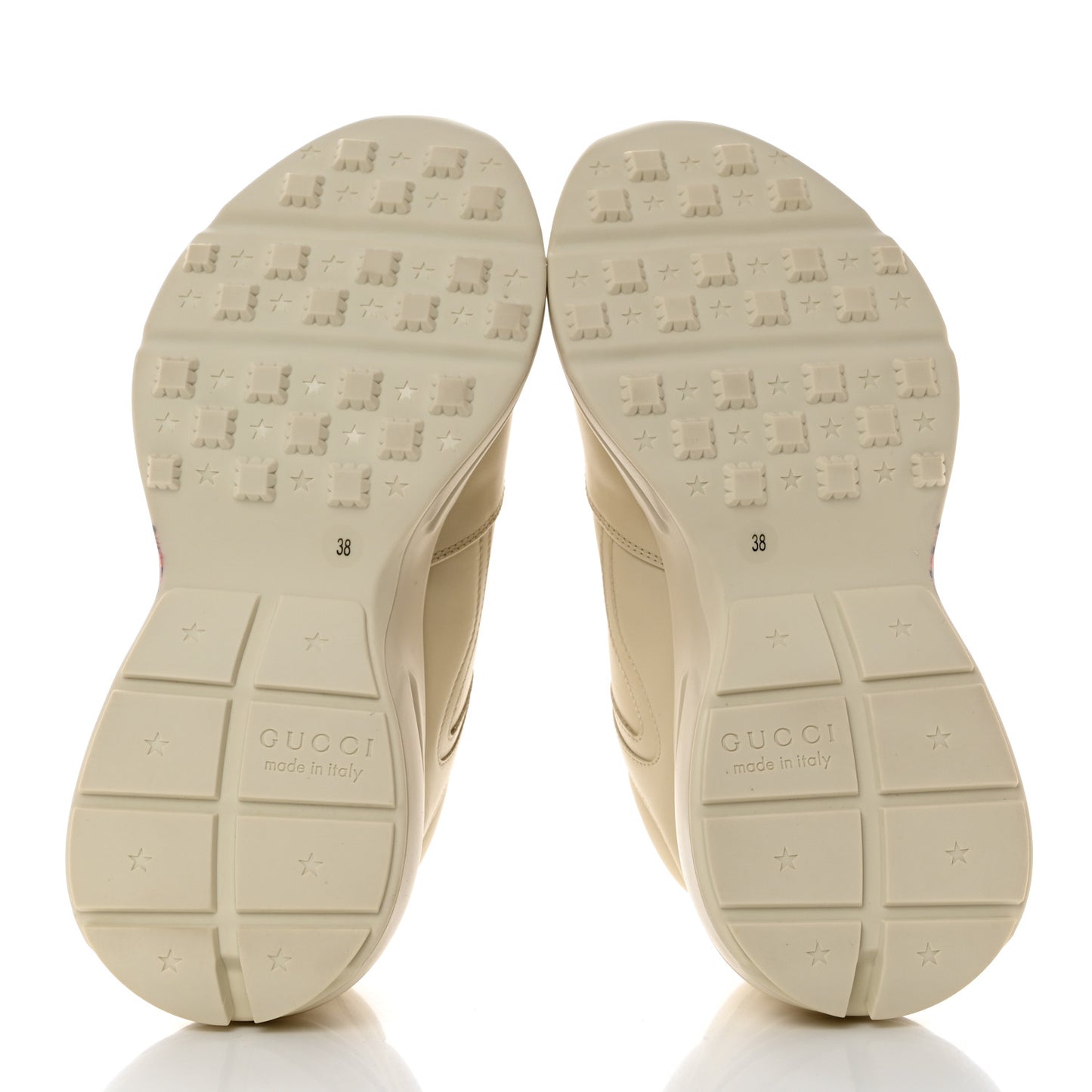 Apollo Calfskin Strawberry Womens Rhyton Sneakers 38 Ivory