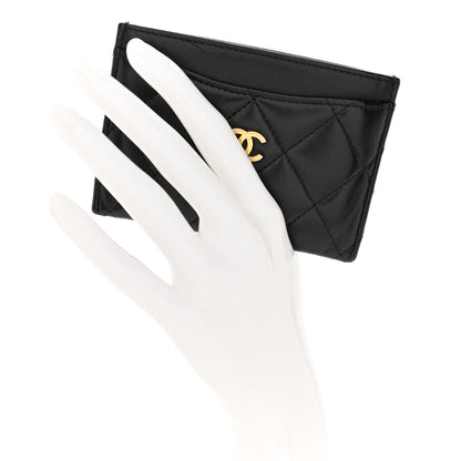 Chanel Lambskin Quilted Card Holder Black 2 of 10