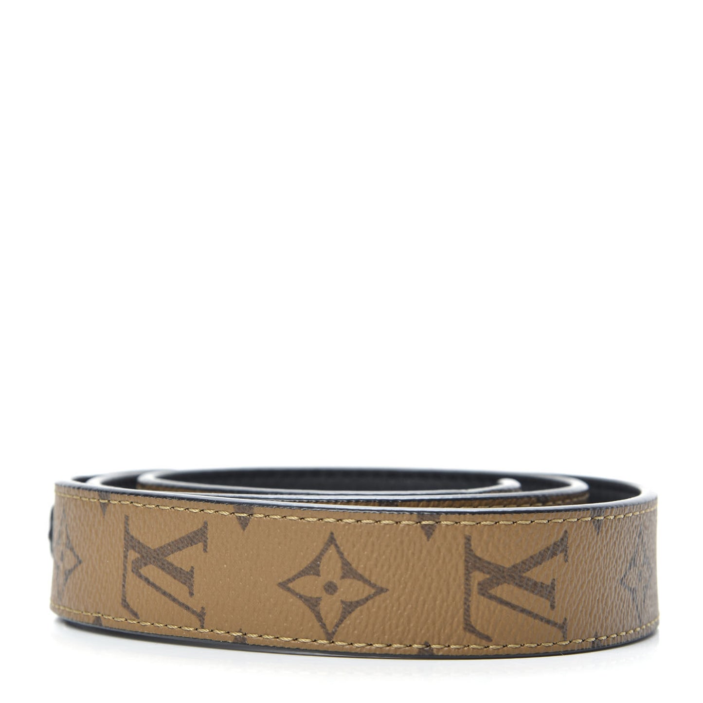 Reverse Monogram Bandouliere Shoulder Strap XL Black