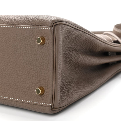 Hermes Togo Kelly Retourne 28 Etoupe 8 of 9