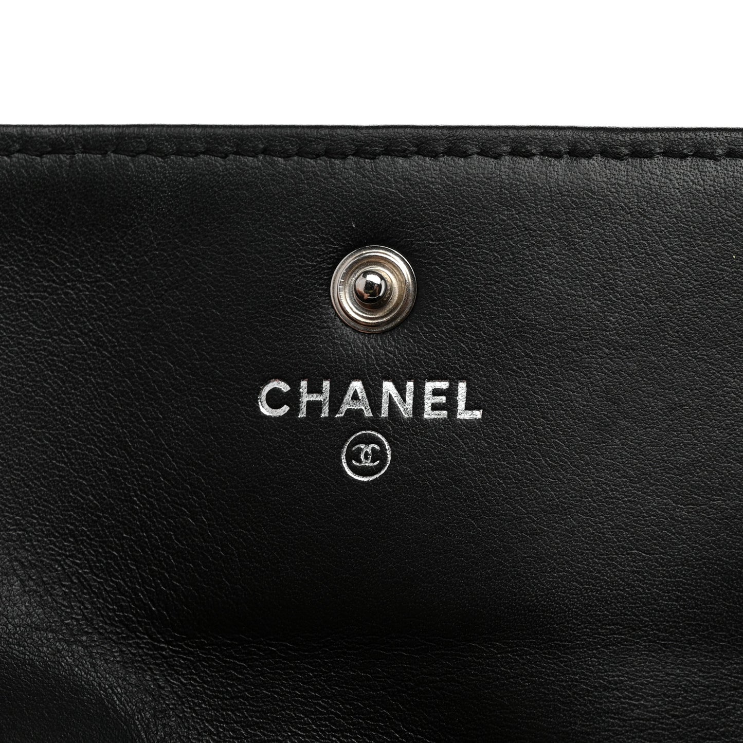 Caviar Timeless CC Large Gusset Flap Wallet Black