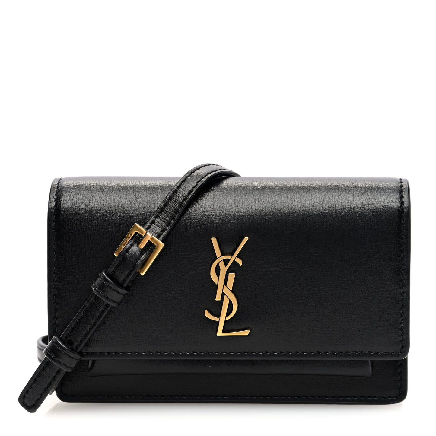Smooth Calfskin Sunset Baby Belt Bag Black