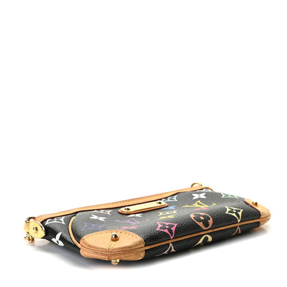 Louis Vuitton Monogram Multicolor Pochette Milla MM Black 4 of 8