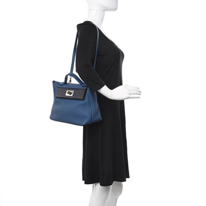 Hermes Togo Matte Alligator Touch 24/24 29 Deep Bleu Bleu Marine 2 of 10