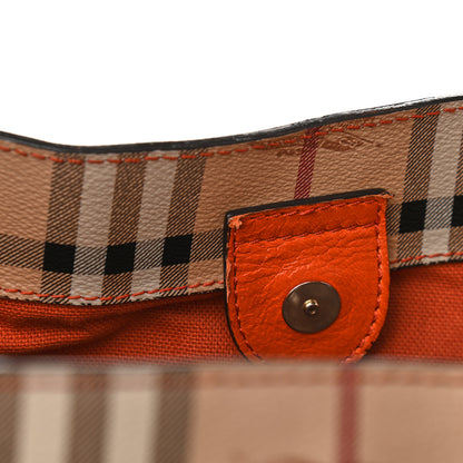 Burberry Haymarket Check Small Canterbury Tote Burnt Amber 11 of 13