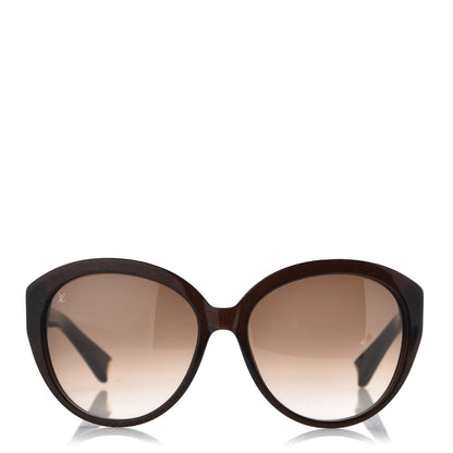 Louis Vuitton Heather Strass Cat Eye Sunglasses Z0595W Brown 3 of 7