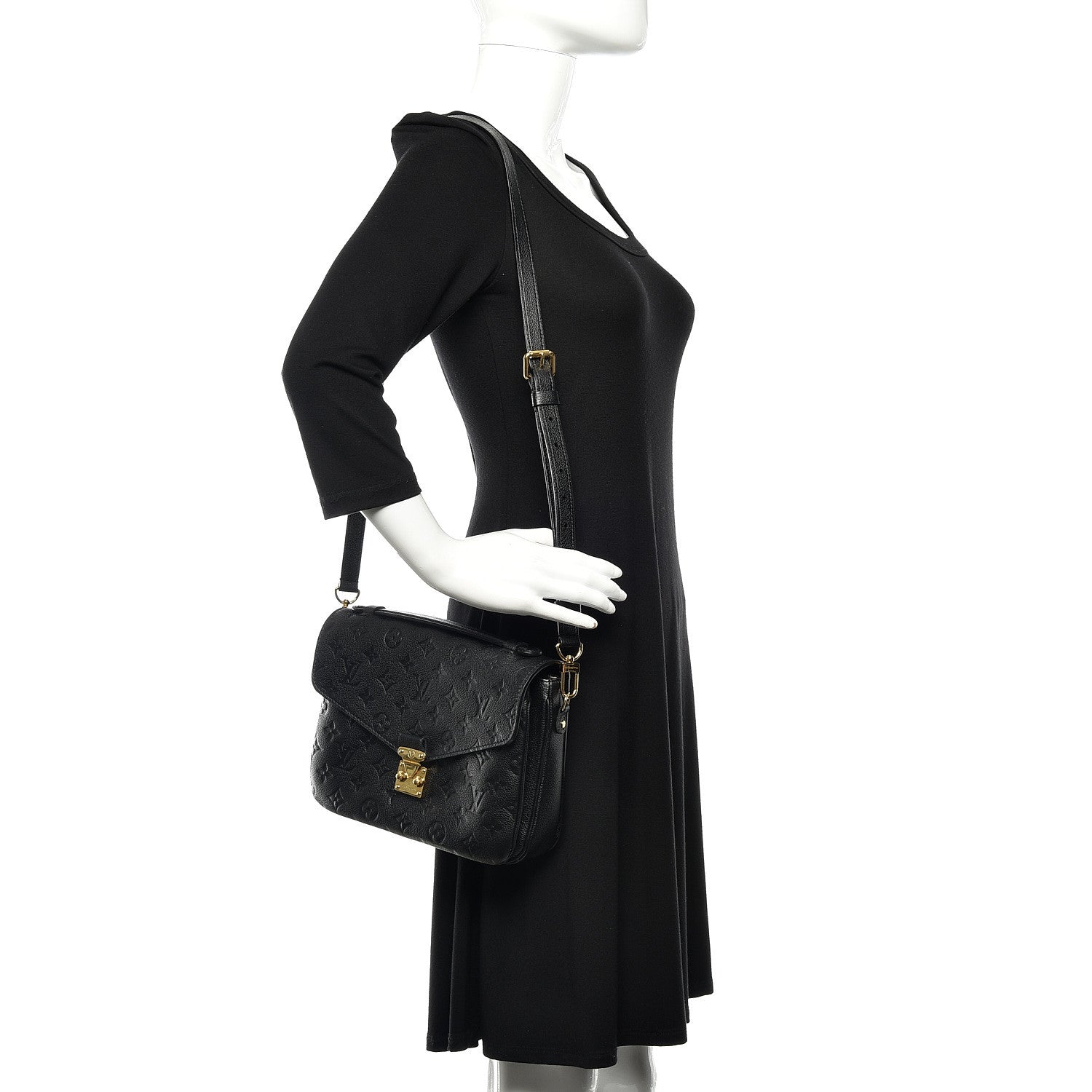 Louis Vuitton Empreinte Pochette Metis Black 2 of 13