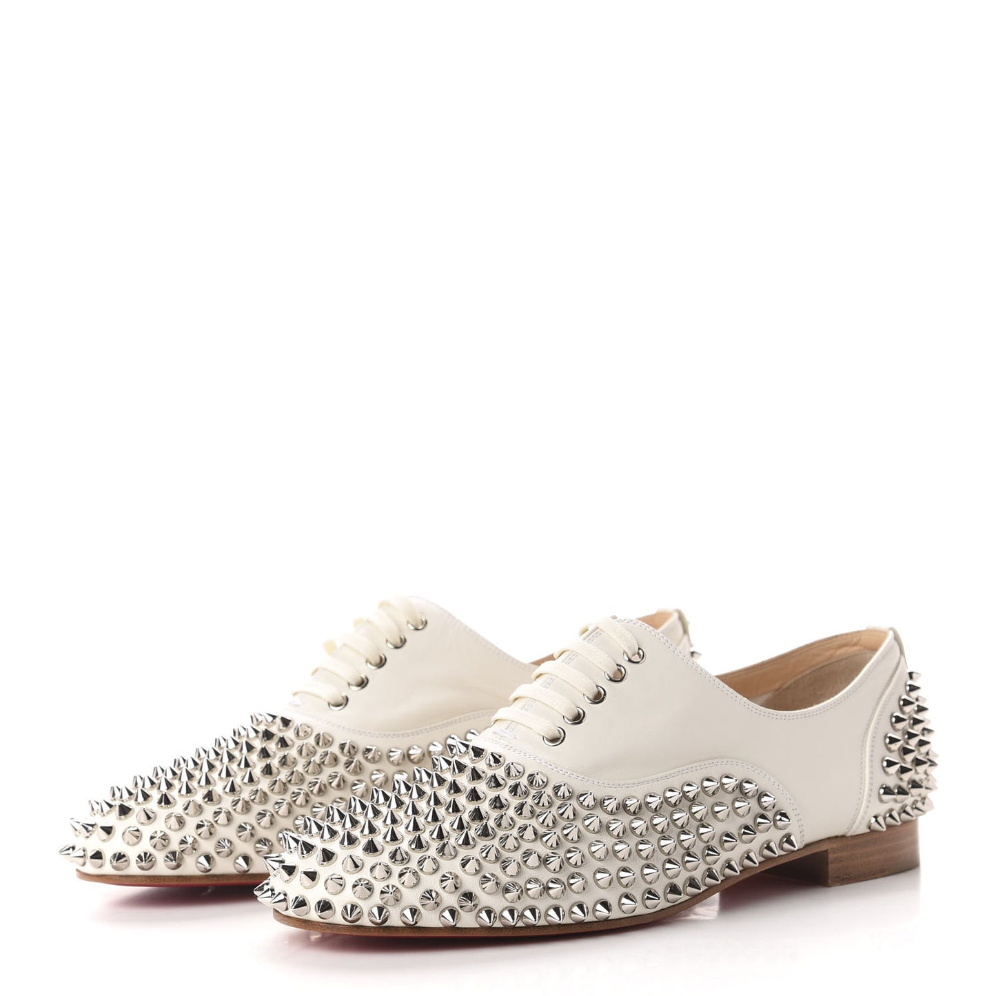 Nappa Freddy Spikes Donna Flat Sneakers 38 Latte Silver