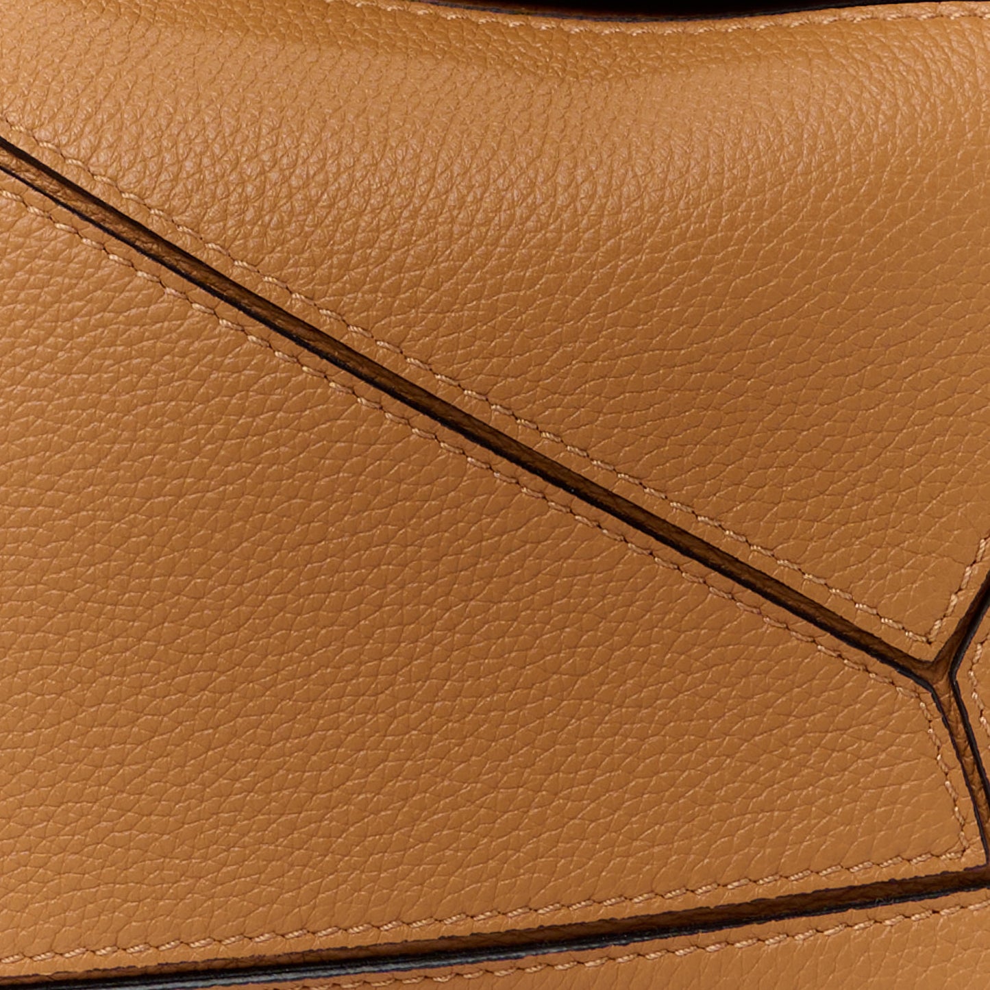 Calfskin Small Puzzle Bag Light Caramel