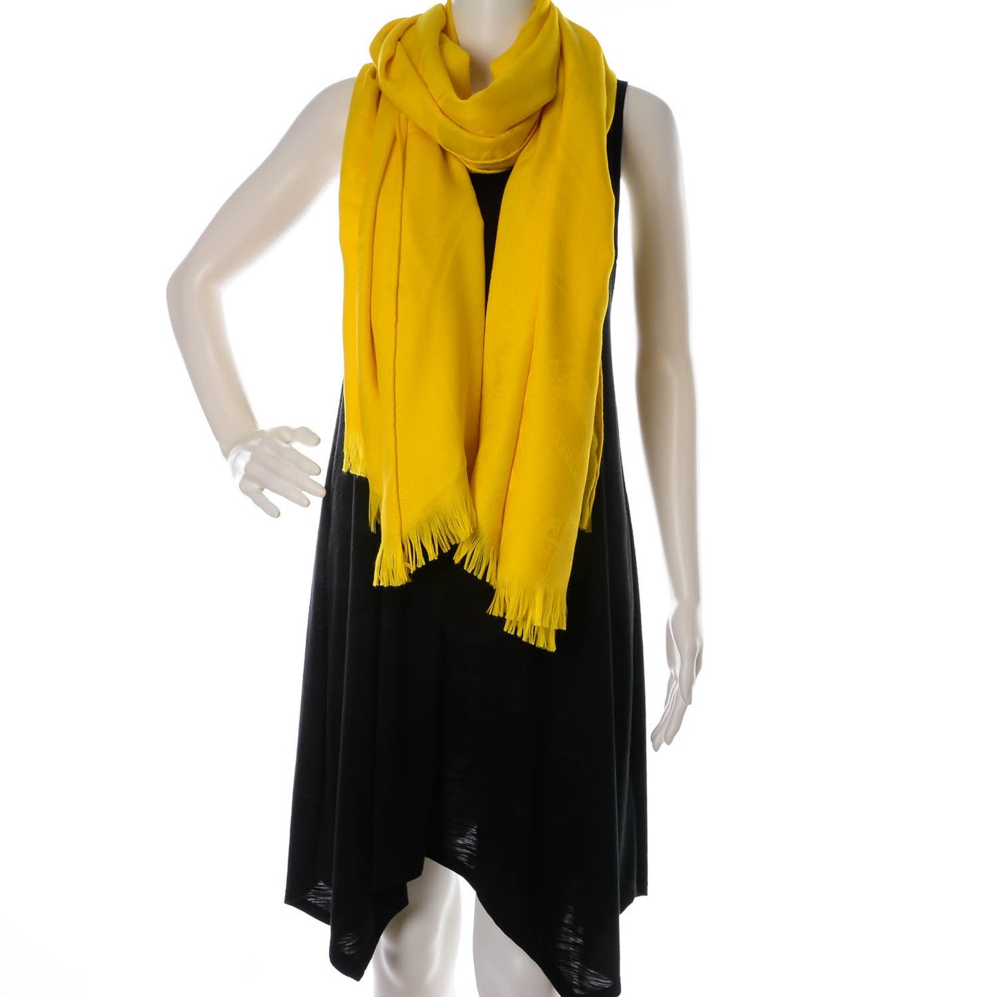 Cashmere Silk New Libris Stole Jaune D'or