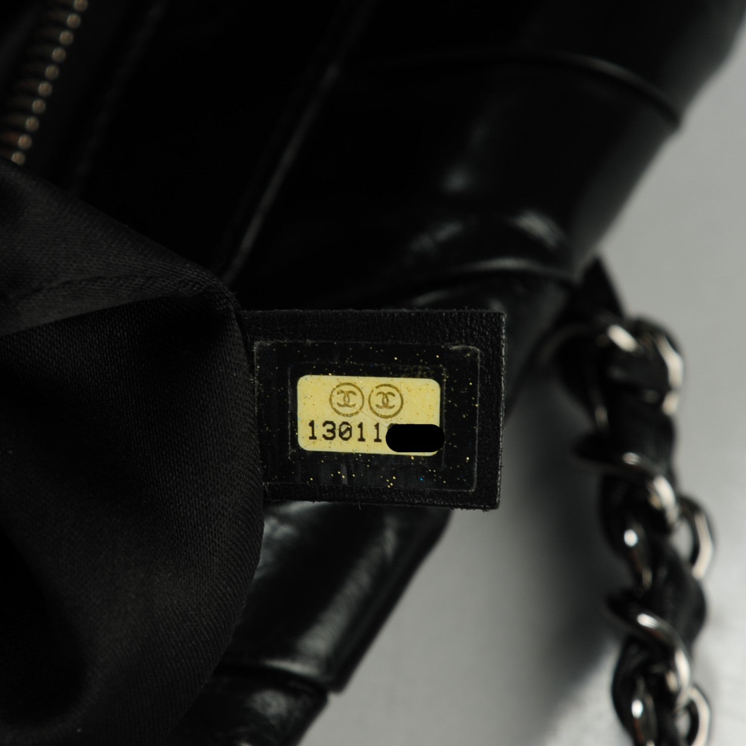 Chanel Glazed Calfskin Large Twisted Tote Black 7 of 7