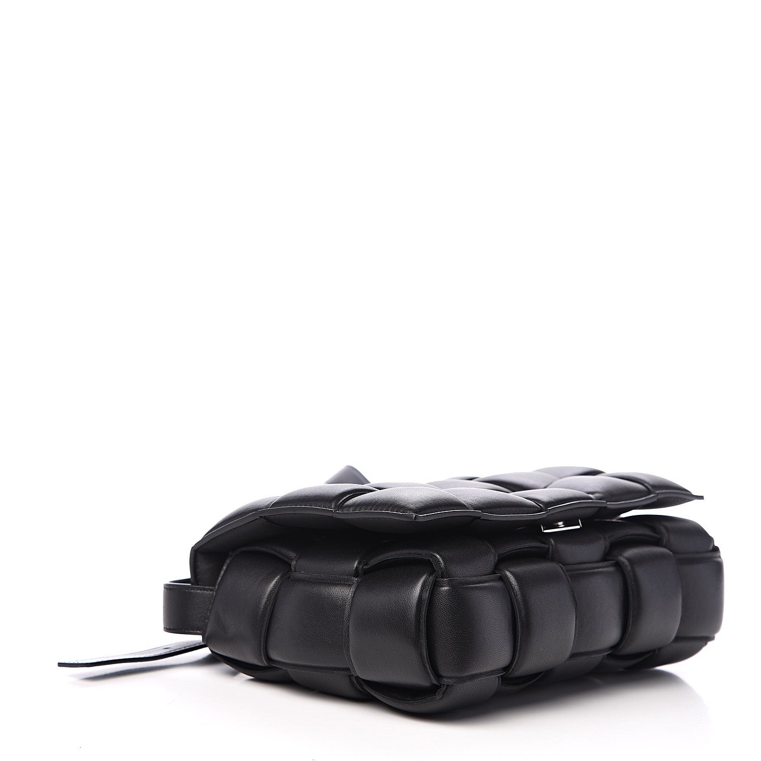 Bottega Veneta Nappa Maxi Intreccio Padded Cassette Crossbody Bag Black 3 of 8