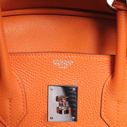 Hermes Togo Shooting Star Birkin 30 Orange 6 of 9