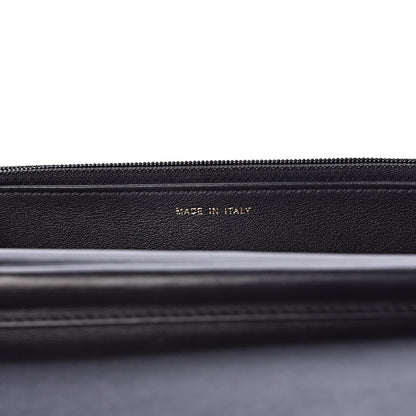 Chanel Metallic Goatskin Lambskin Boy Wallet on Chain WOC Black Gold 7 of 13